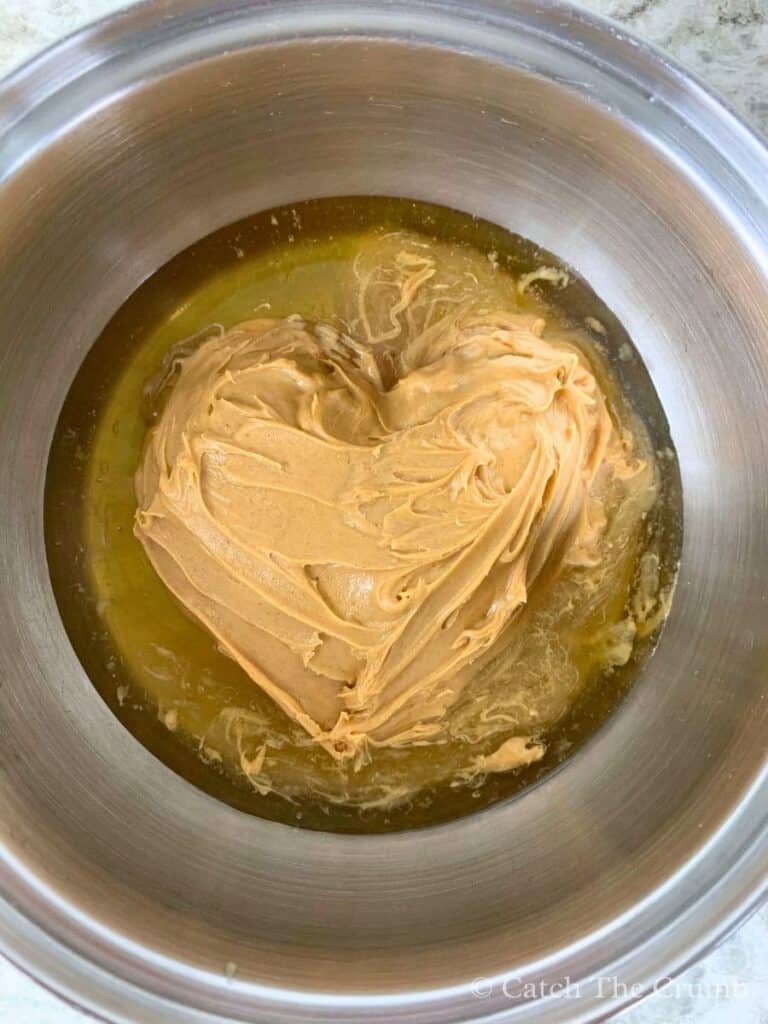 peanut butter and honey in a pot