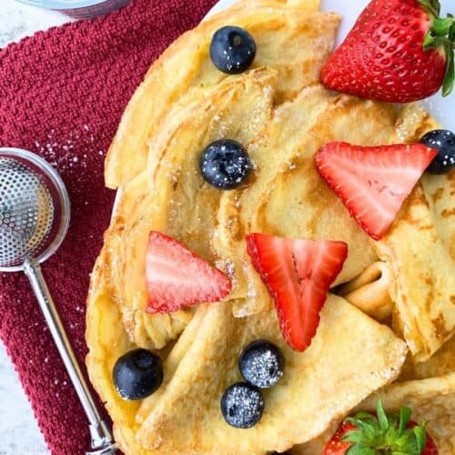 sourdough discard crepes