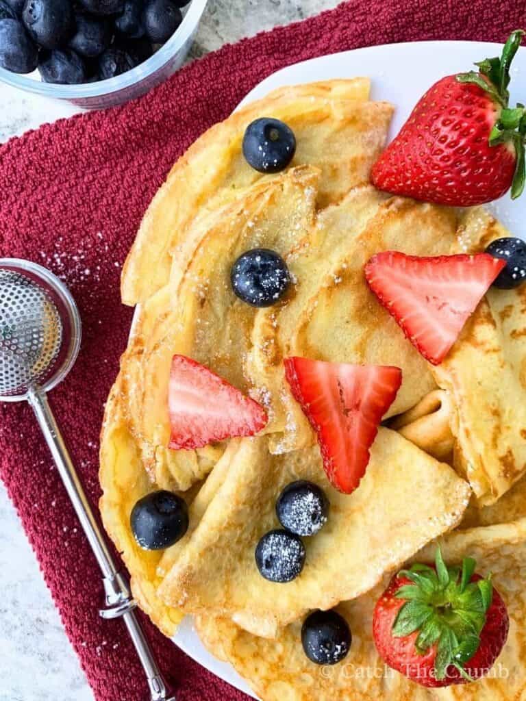 sourdough discard crepes