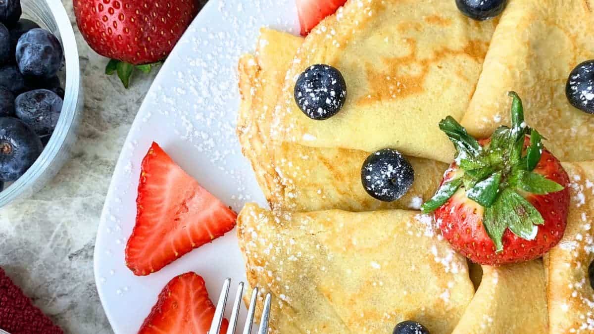 sourdough discard crepes
