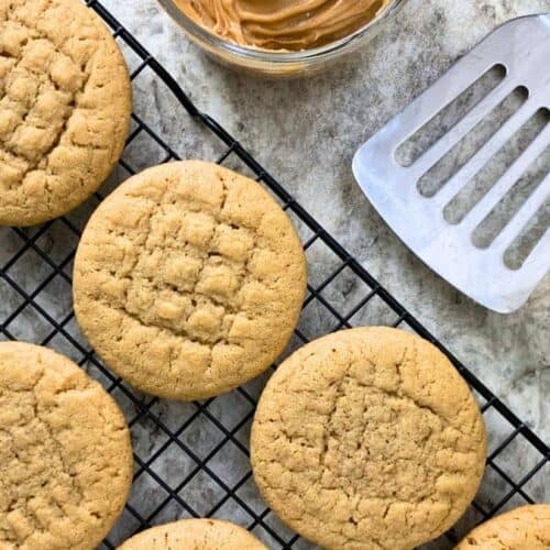 sourdough peanut butter cookies