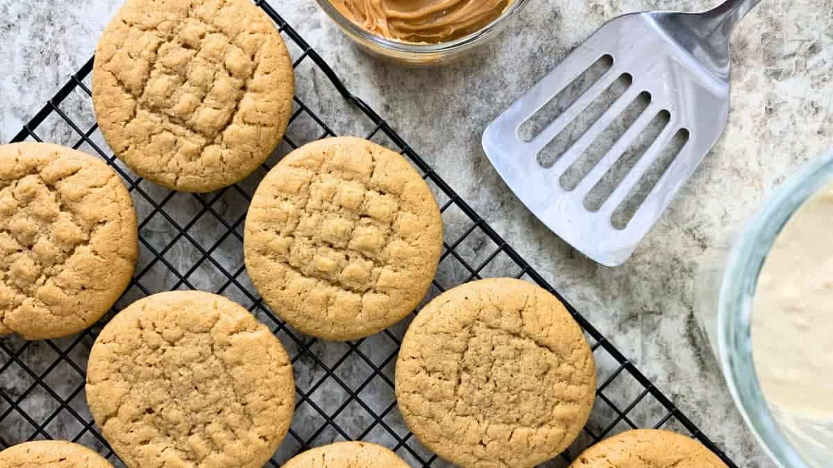 sourdough peanut butter cookies