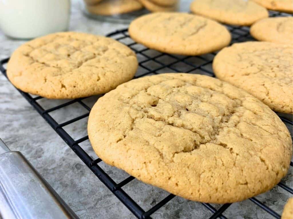 sourdough peanut butter cookies