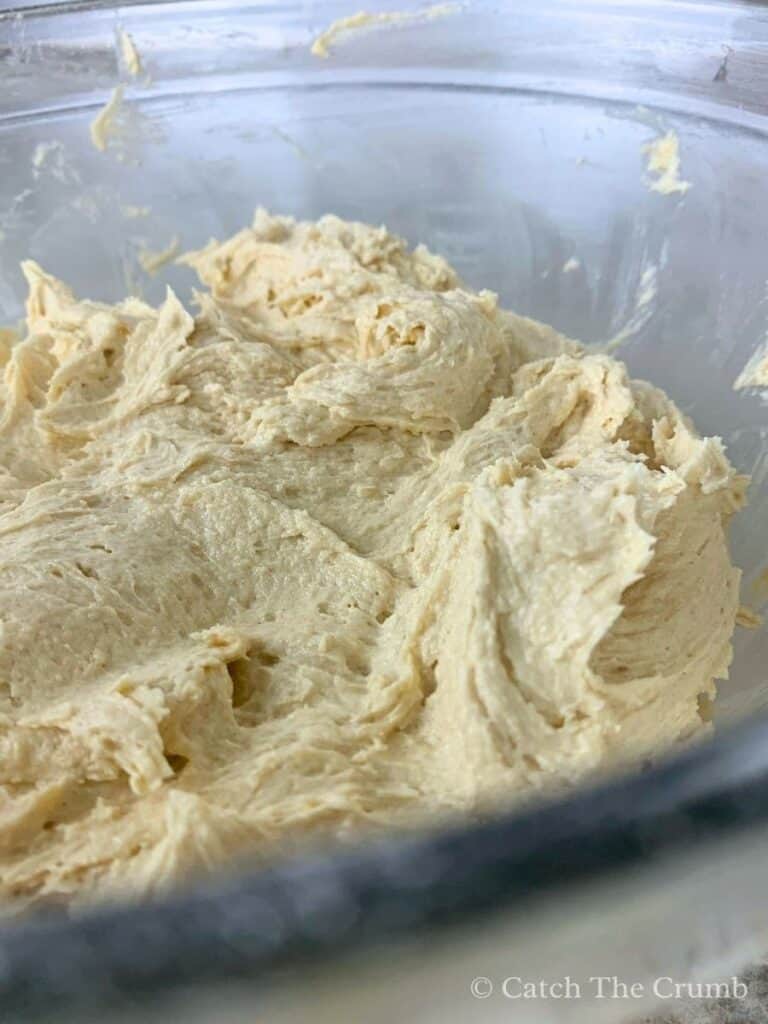 the wet and dry ingredients mixed together