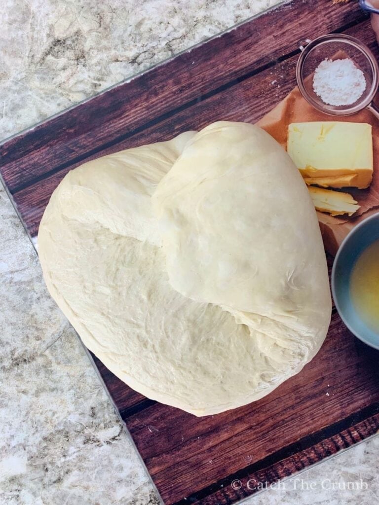 folding the opposite side in