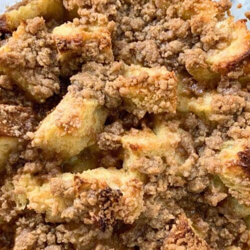 french toast casserole with sourdough bread