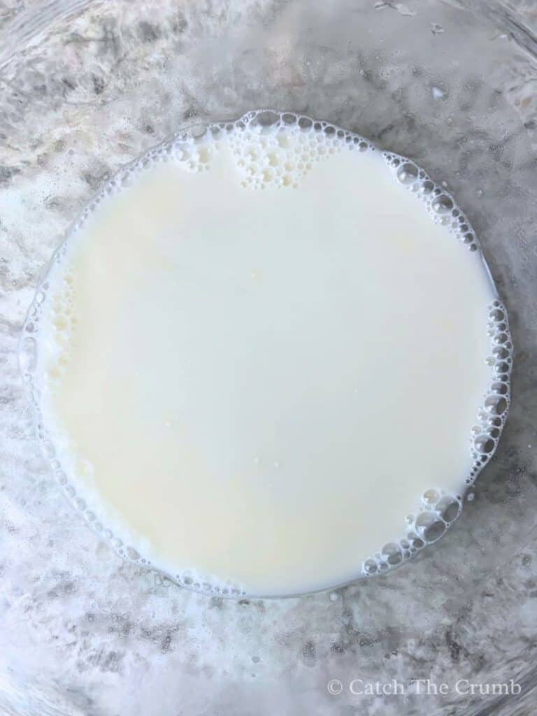 starter in water looking cloudy and a bit frothy